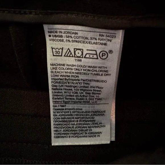 Banana Republic Petite Sloan Black Flare Pants - Cotton Blend - Size 10P - Picture 4 of 9